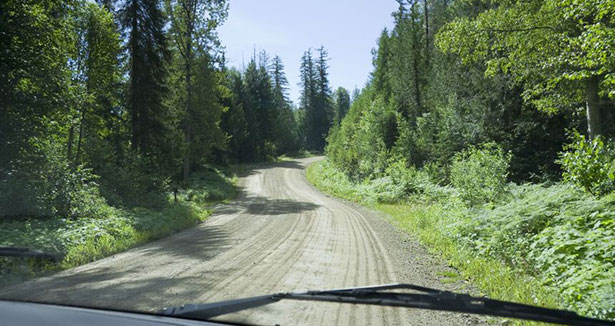 Route non pavée